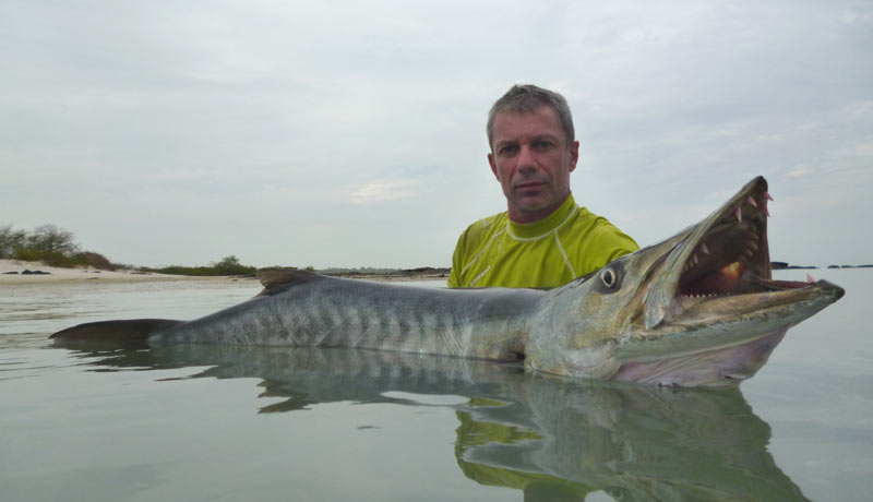 enorme baracuda de plus de 30 kg non loin de Kere archipel des bijagos